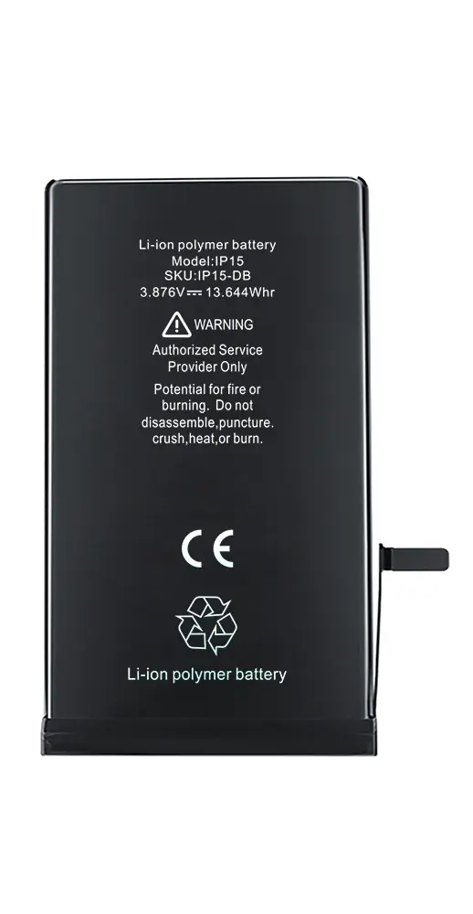 SUNIX HIGH CAPACITY DIAGNOSTIC AKKU FÜR IPHONE 15 (3550 mAh)