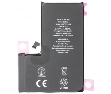 SUNIX HIGH CAPACITY DIAGNOSTIC BATTERY FOR IPHONE 15 PROMAX (4800 MAH)