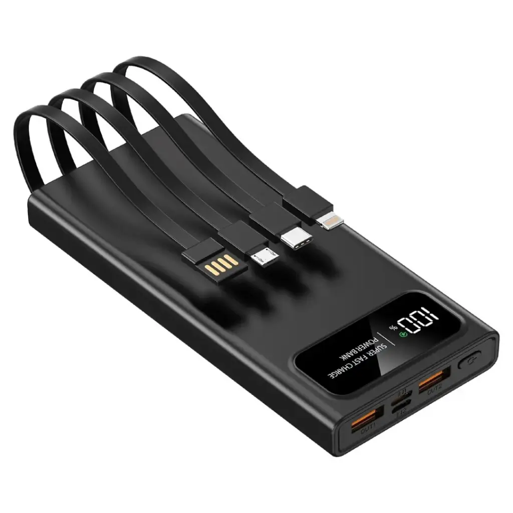 PB88 POWERBANK 12000 mAh 4IN1 22,5W SCHWARZ