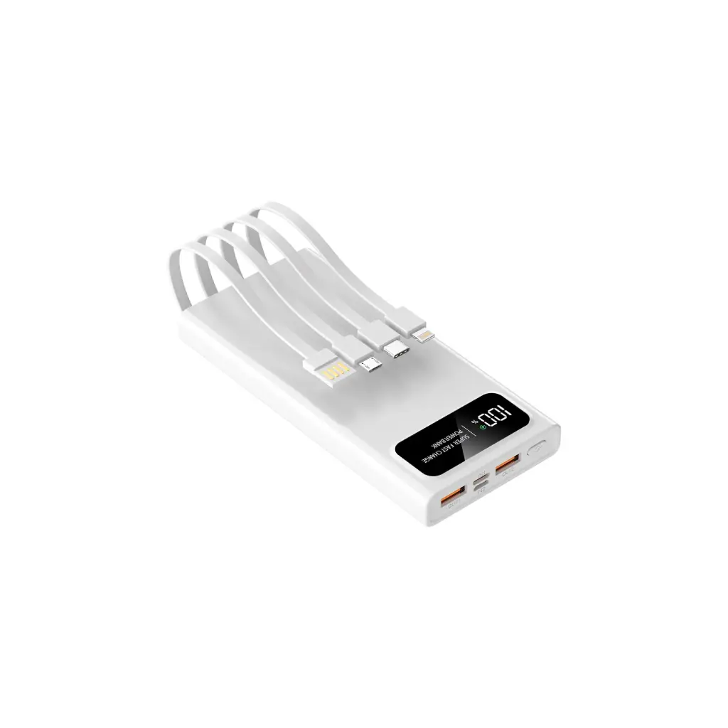 PB88 POWERBANK 12000 MAH 4IN1 22,5W WHITE