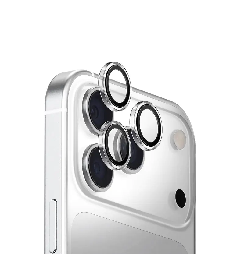 iPhone 17 Pro/iPhone 17 Pro Max Kameraschutz – Silber