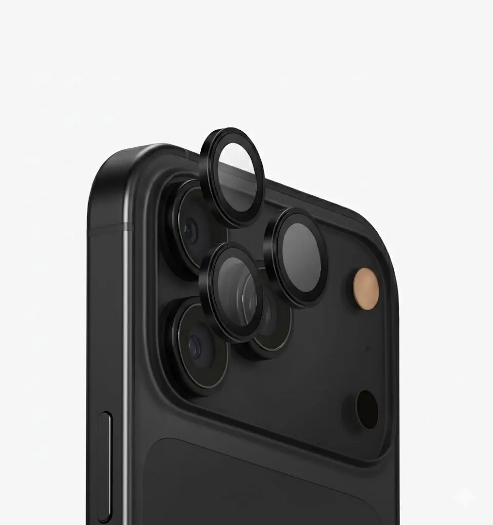 SUNIX CAMERA LENS PROTECTOR FOR IPHONE 17 PRO / 17 PRO MAX  BLACK