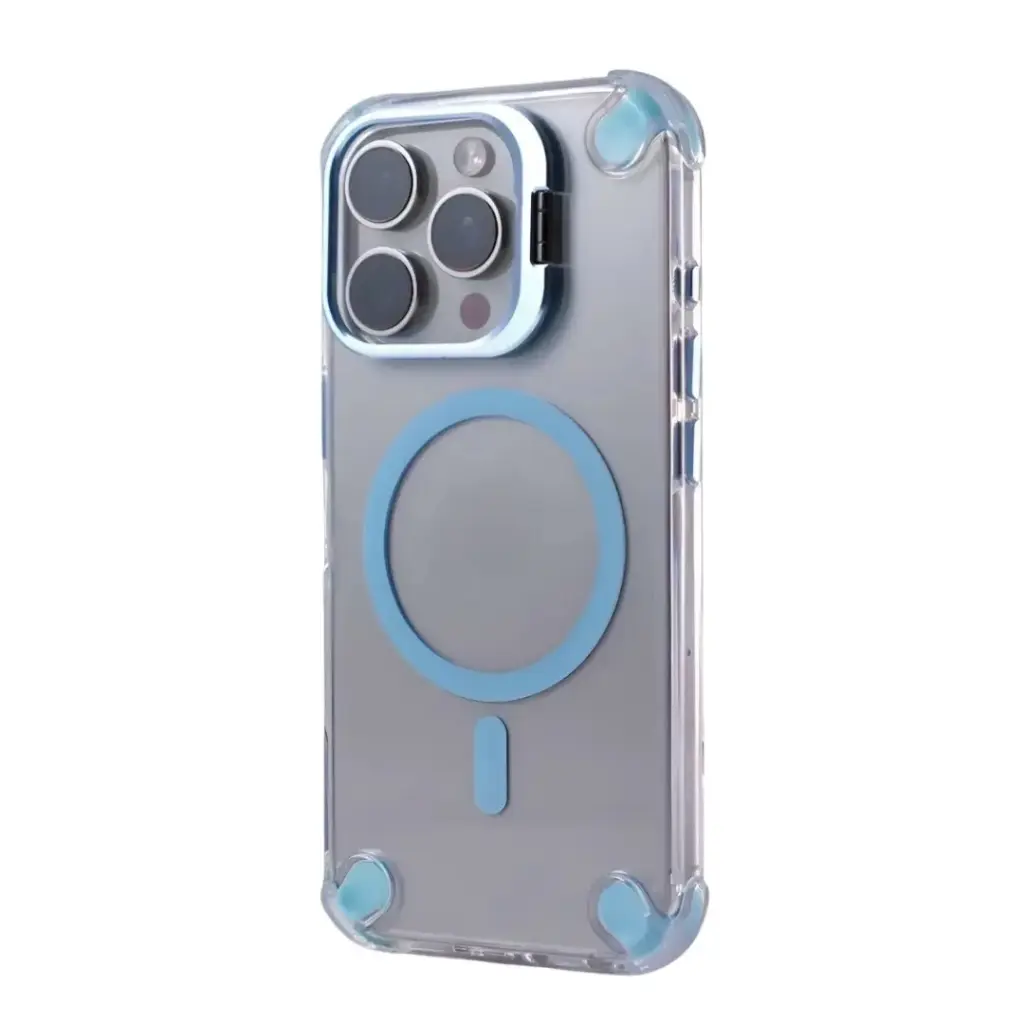 FUNDA SUNIX SHOWY MAGSAFE PARA IPHONE 17, COLOR AZUL CLARO